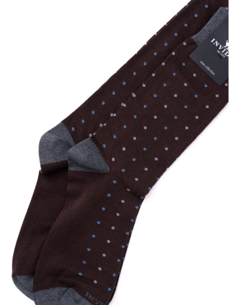 Calcetines de hombre con lunares bicolores
