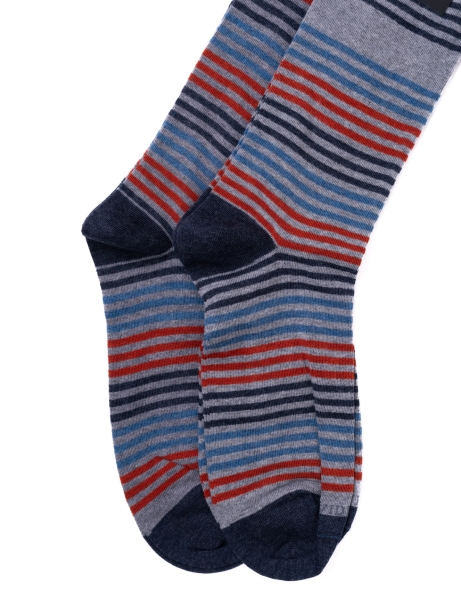 Calcetines de hombre con bloques de rayas 2
