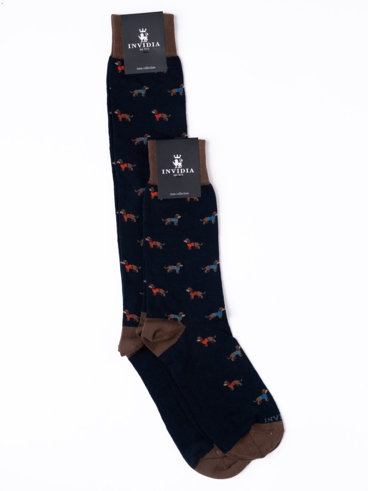Calcetines de hombre que dibujan perros