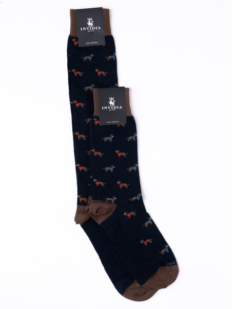 Calcetines de hombre que dibujan perros