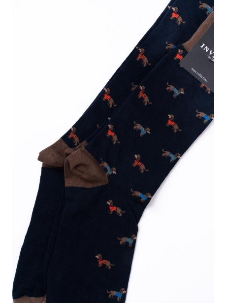 Calcetines de hombre que dibujan perros 2