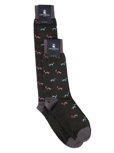 Calcetines de hombre que dibujan perros