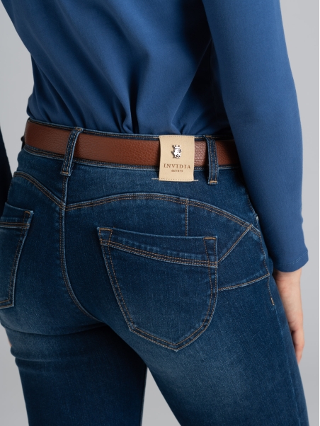 Jeans donna cinque tasche lavaggio scuro