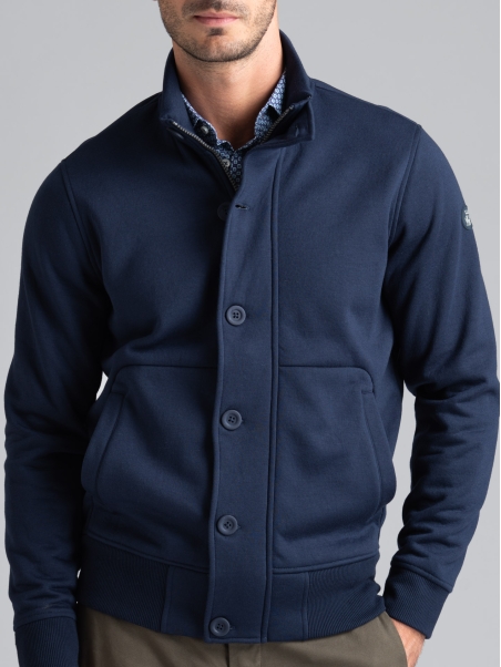 Chaqueta para hombre de jersey laminado con micropolar