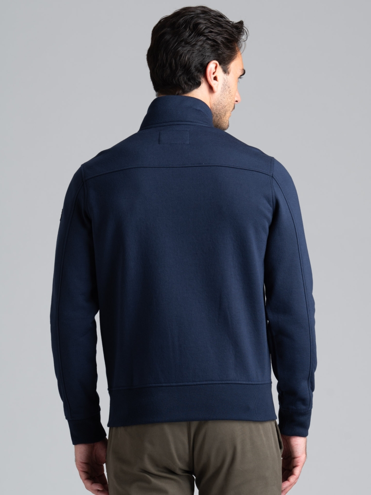 Chaqueta para hombre de jersey laminado con micropolar
