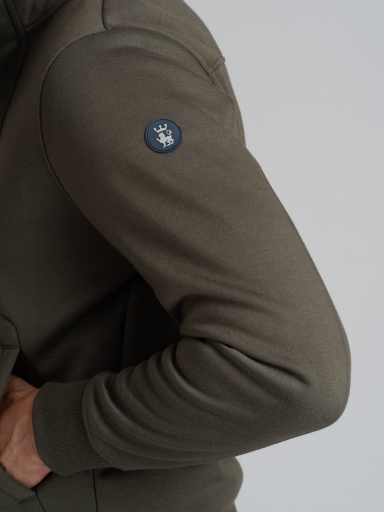 Chaqueta para hombre de jersey laminado con micropolar