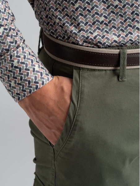 Pantalones cargo hombre America pocket plain