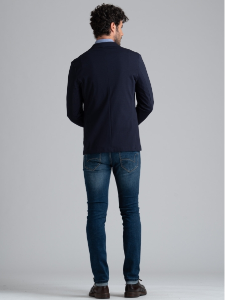 Chaqueta sin forro para hombre en Punto Milano Jersey