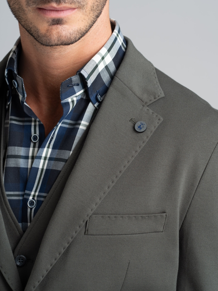 Chaqueta sin forro para hombre en Punto Milano Jersey