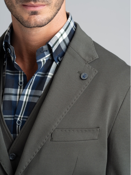 Chaqueta sin forro para hombre en Punto Milano Jersey