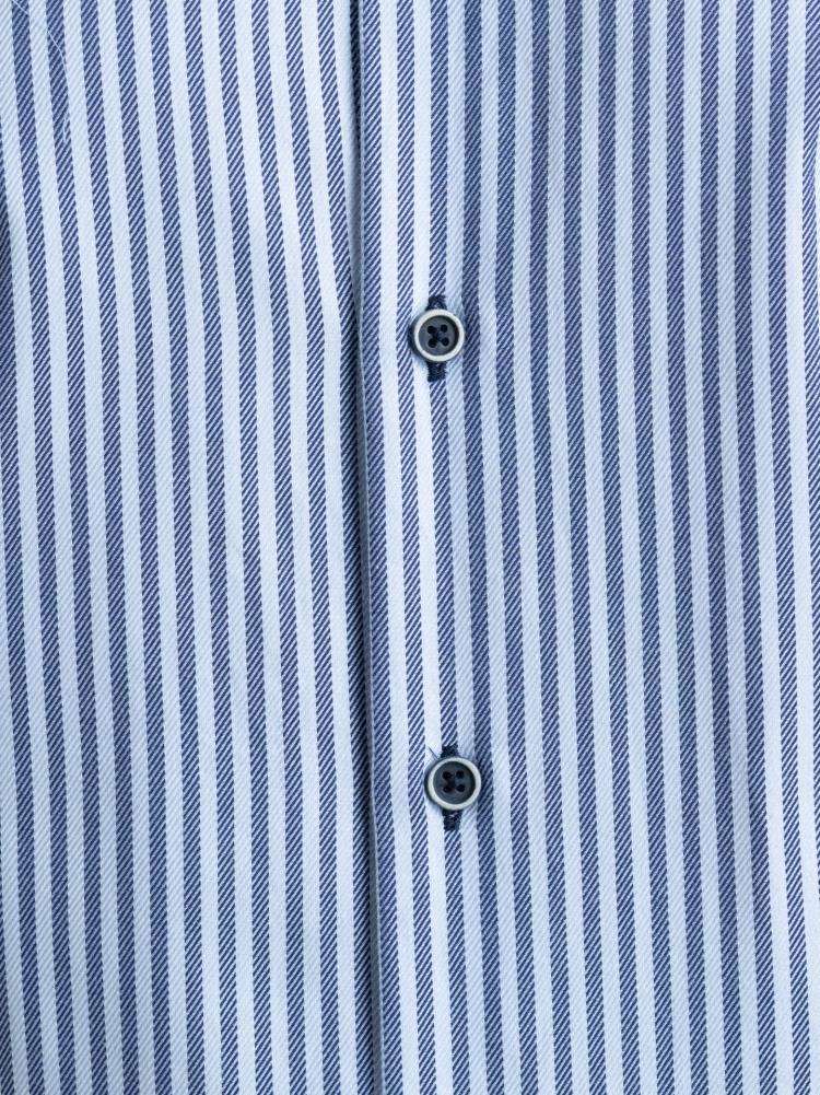 Camicia uomo rigata in tessuto royal twill