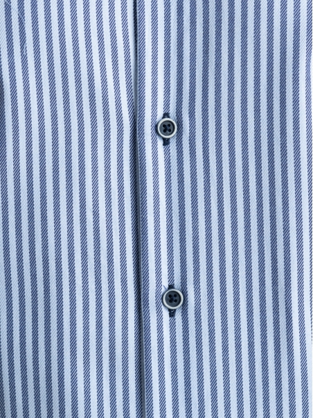 Camicia uomo rigata in tessuto royal twill