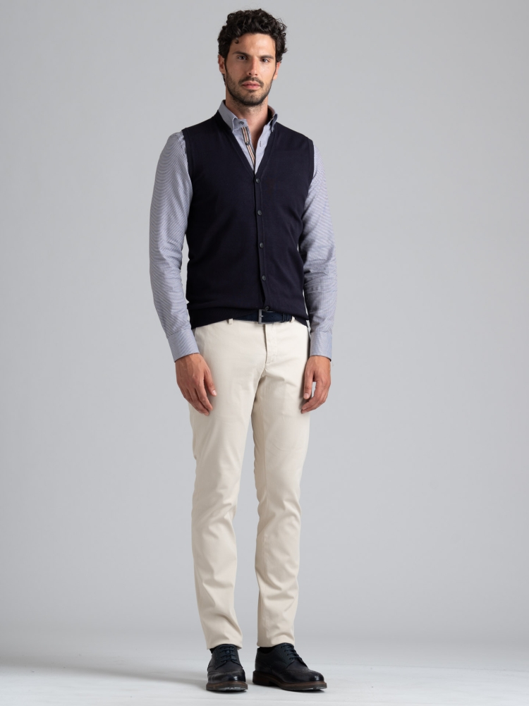 Gilet uomo in maglia di viscosa finezza 12