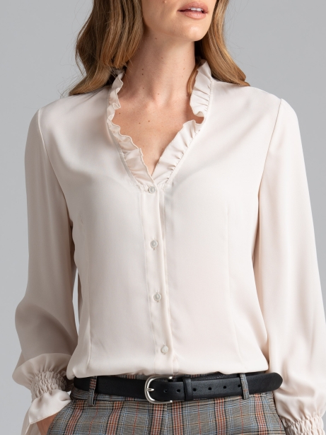 Camisa de mujer con cuello...