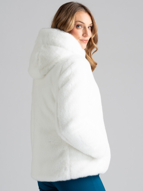 Chaqueta de piel sintética para mujer 2