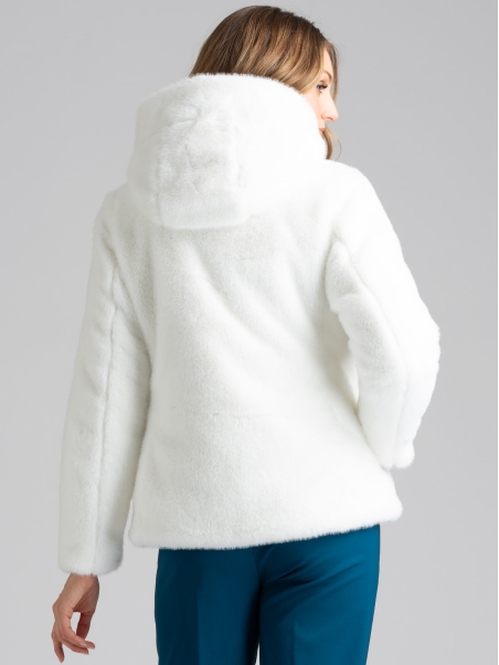 Chaqueta de piel sintética para mujer