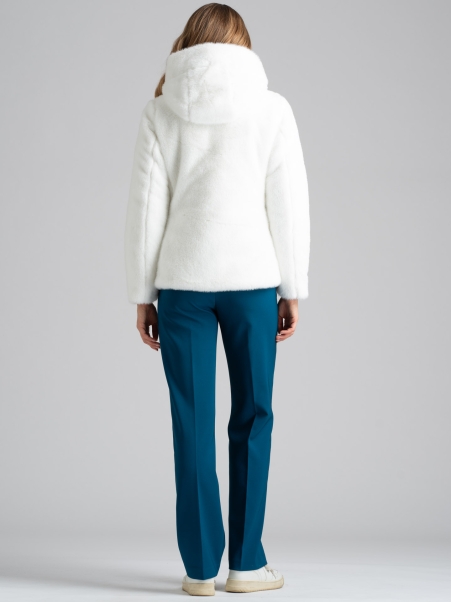 Chaqueta de piel sintética para mujer