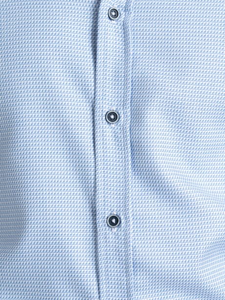 Camisa azul claro con estampado microgeométrico 2