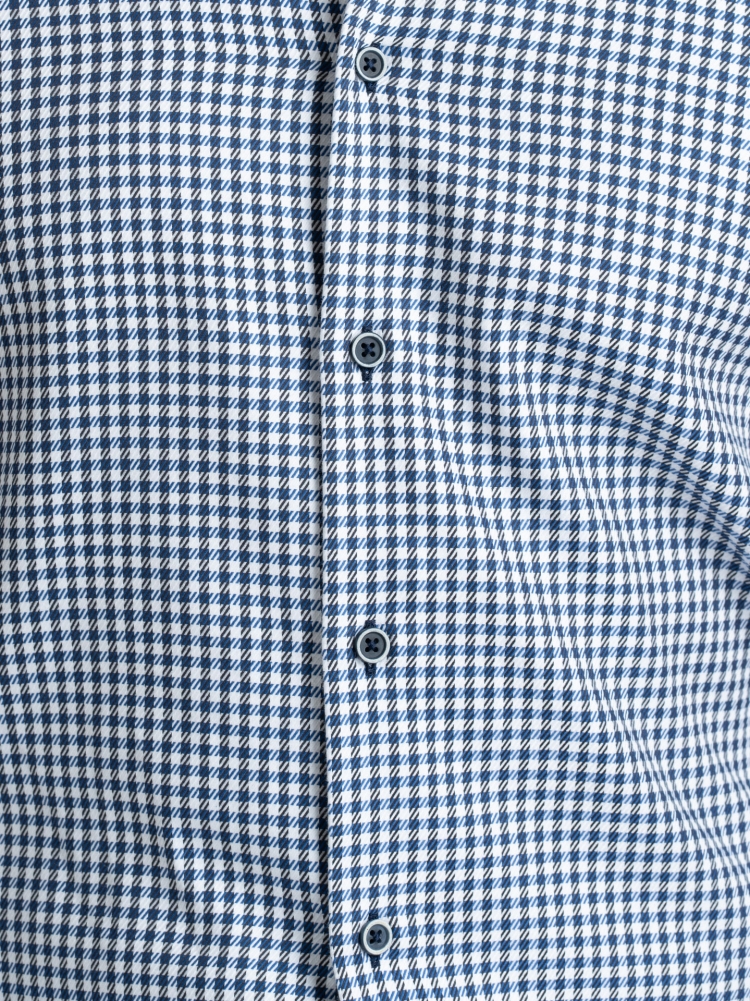Camisa de cuadros azul y celeste para hombre