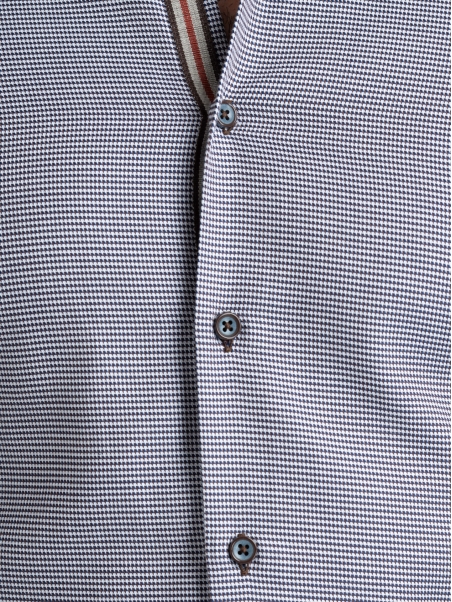 Camicia uomo pied de poule moro e blu