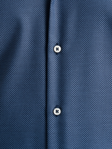 Camicia uomo regular armaturata blu e azzurra 2