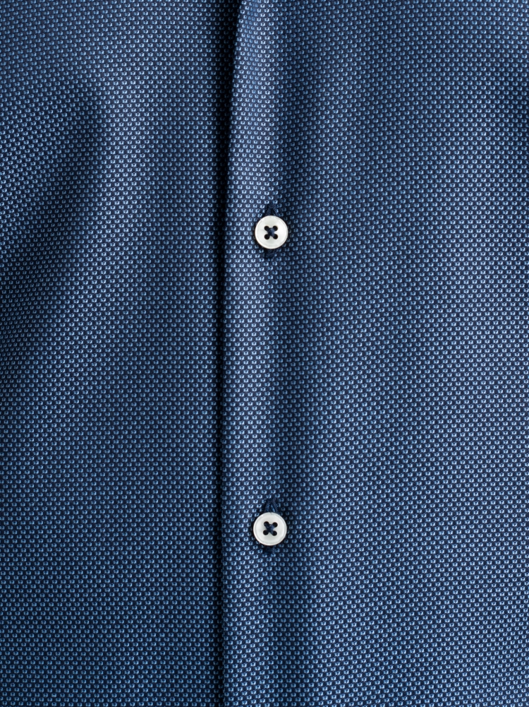 Camicia uomo regular armaturata blu e azzurra