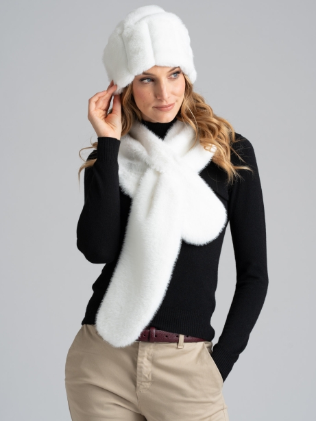 Gorro de piel sintética para mujer 2