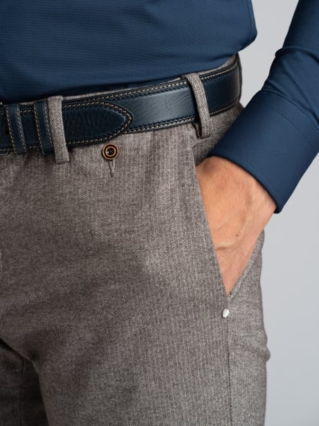Pantalón chino de raya diplomática para hombre 2