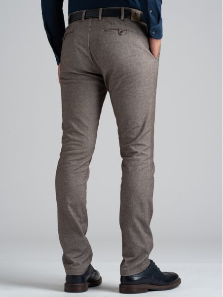 Pantalón chino de raya diplomática para hombre