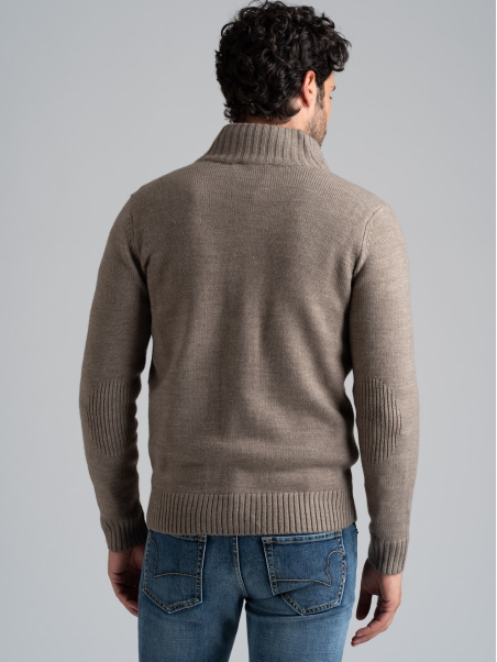 Chaqueta de hombre en mezcla de lana finura 5 con bolsillos y botones