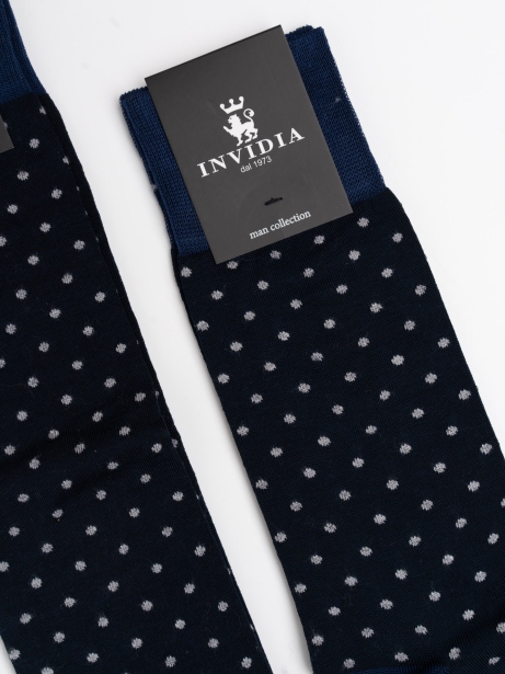 Calcetines de hombre con lunares pequeños