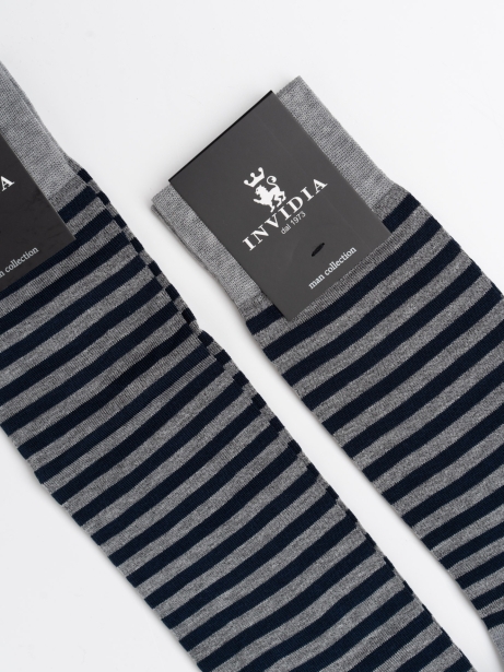 Calcetines uniformes multirayas para hombre