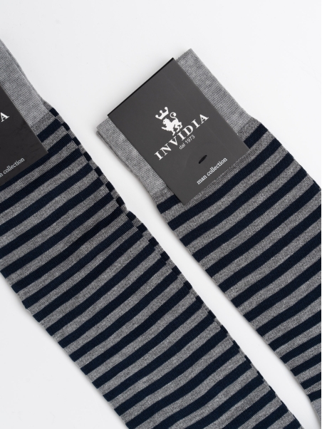 Calcetines uniformes multirayas para hombre