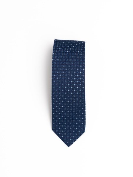Corbata de seda con estampado de micro diamantes