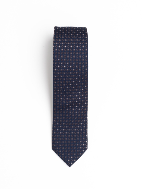 Corbata de seda con estampado de micro diamantes