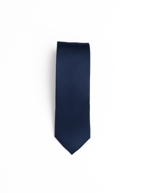 Corbata de seda lisa azul 2