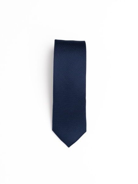 Corbata de seda lisa azul