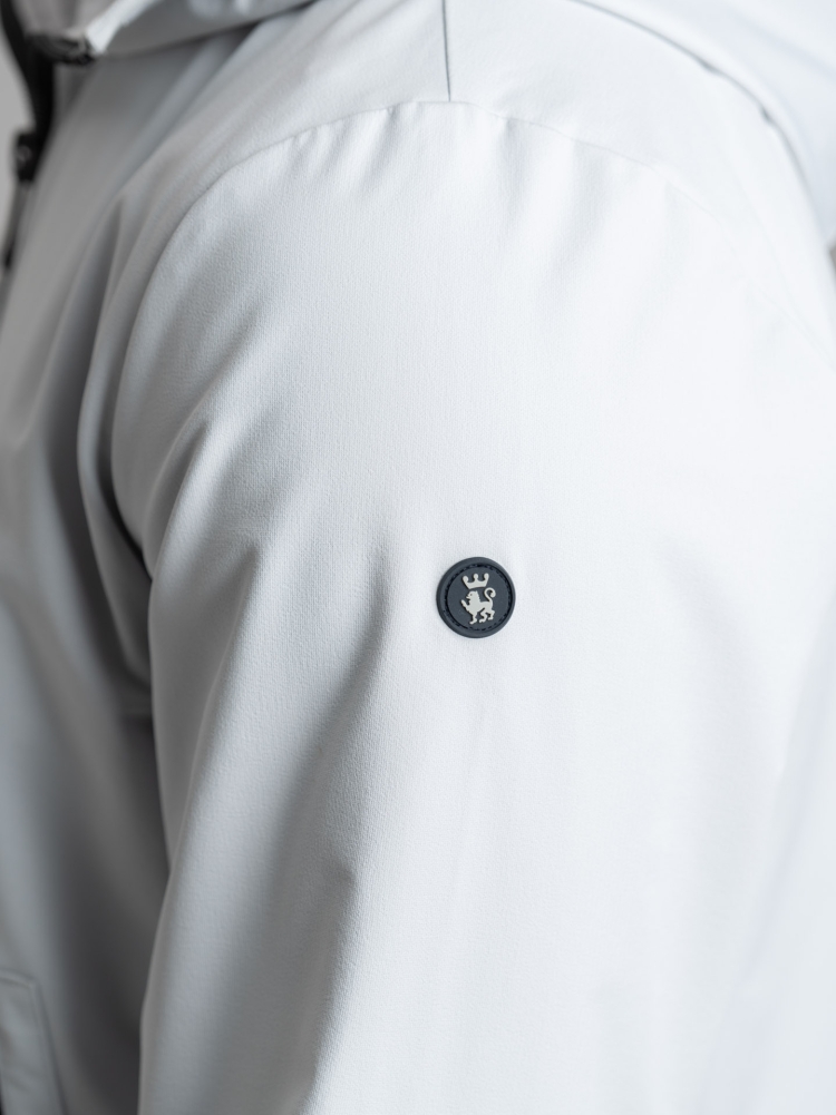 Chaqueta TECNO de hombre con cremallera completa, forro de punto y capucha
