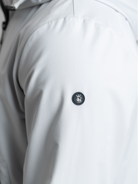 Chaqueta TECNO de hombre con cremallera completa, forro de punto y capucha