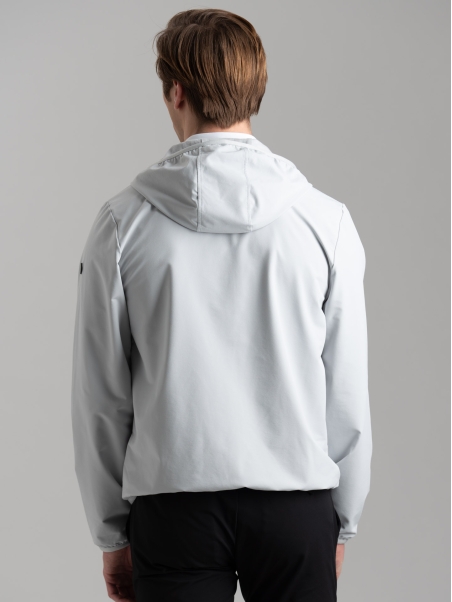 Chaqueta TECNO de hombre con cremallera completa, forro de punto y capucha