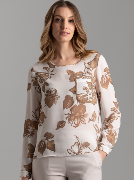 Camisa floral de mujer con...
