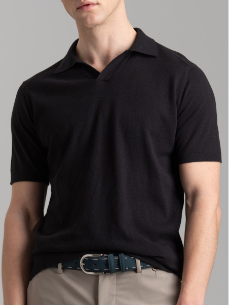 Polo de hombre con cuello Derby