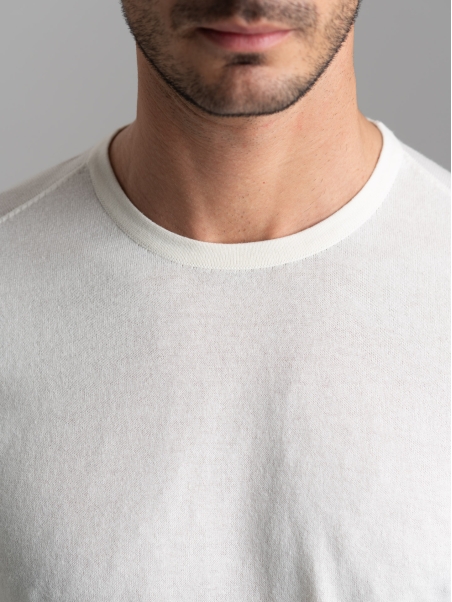 T-shirt uomo in maglia calata di cotone