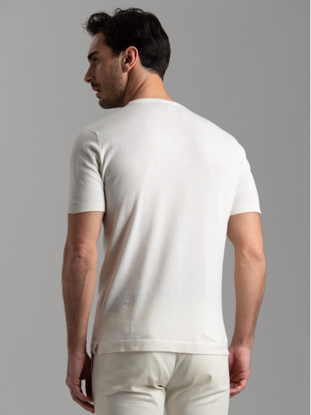 T-shirt uomo in maglia calata di cotone