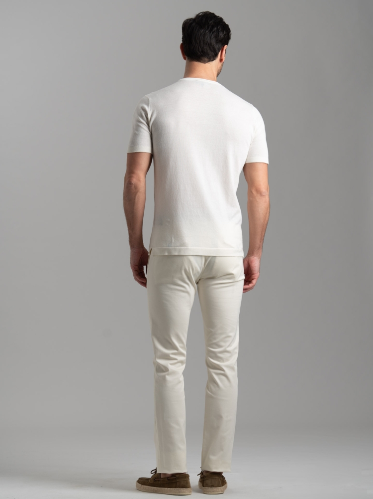 T-shirt uomo in maglia calata di cotone