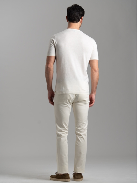 T-shirt uomo in maglia calata di cotone