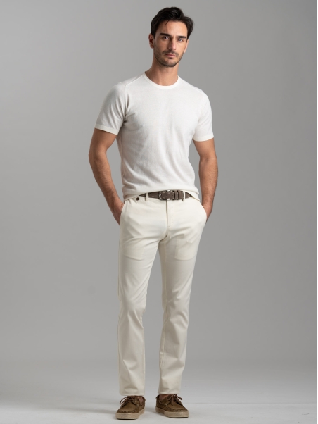 T-shirt uomo in maglia calata di cotone