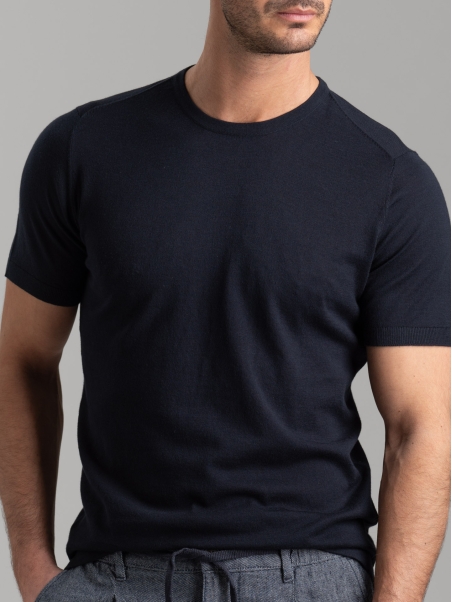 T-shirt uomo in maglia calata di cotone