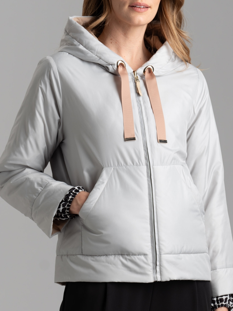 Chaqueta reversible para mujer de 100 g con capucha