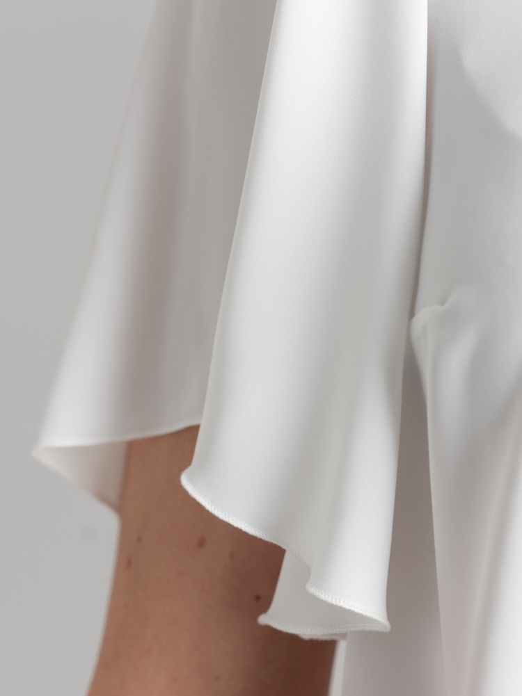 Camicia donna bianca con manica a campana
